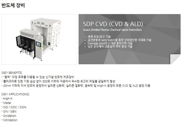 주성엔지니어링은  반도체 공정에서 웨이퍼(반도체 원판)를 특수물질로 균일하게 코팅하는 기술인 원자층증착(ALD) 기술에서 세계적인 경쟁력을 갖춘 기업이다. [사진출처=주성엔지니어링]