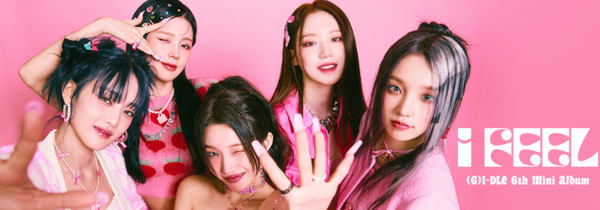 최근 큐브엔터 소속 여자아이들(사진)의 기세가 무섭다. 지난 22일 음판 판매량 집계 사이트인 한터차트에 따르면  여자아이들은 미니6집 ‘I feel(아이 필)’이 발매 일주일간 총 116만 3395장 판매됐다. [사진출처=큐브엔터]