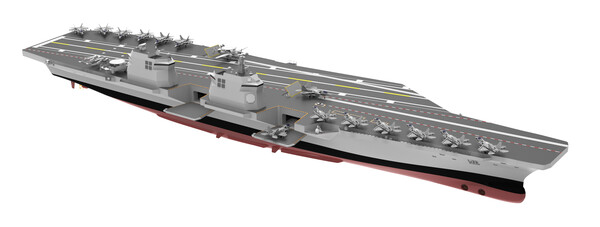  HD현대중공업은 7일부터 9일까지 부산 벡스코에서 개최되는 국제해양방위산업전(MADEX 2023)에 참가해 연구개발 중인 차세대 함정의 모형을 최초로 선보였다고 밝혔다. 사진은 HD현대중공업이 공개한 한국형 항공모함 조감도. [사진제공=HD현대중공업]