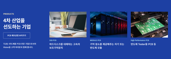 2011년 설립된 티엘비는 메모리 모듈과 SSD(Solid State Drive)의 핵심 부분 PCB를 생산하는 전문 제조사다. [사진출처=티엘비]