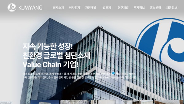 금양이 새로운 배터리 개발 소식에 급강세를 보이고 있다. [사진출처=금양]