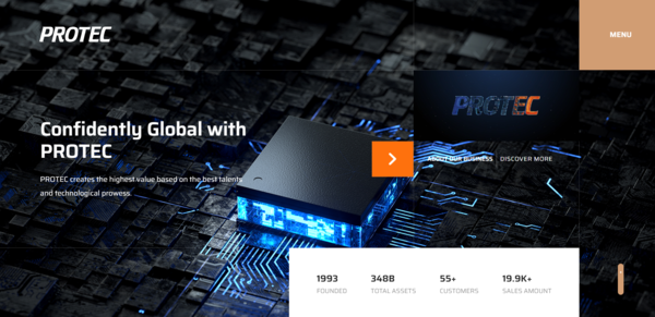 프로텍은 1997년 9월1일 설립되어 2001년 8월 코스닥에 상장했다. 반도체 제조용 장비 등을 생산하는 공정 장비 제조 전문회사로 주요 고객사로는 삼성전자, SK하이닉스, 앰코테코노로지(Amkor Technology), LG전자, 스태츠칩팩코리아 등이 있다. [사진 출처=프로텍]